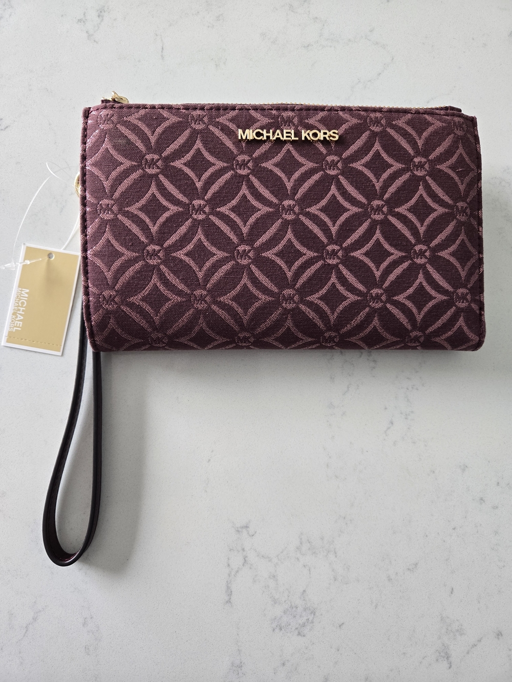 Michael Kors Women’s Wristlet Clutch in Plum
